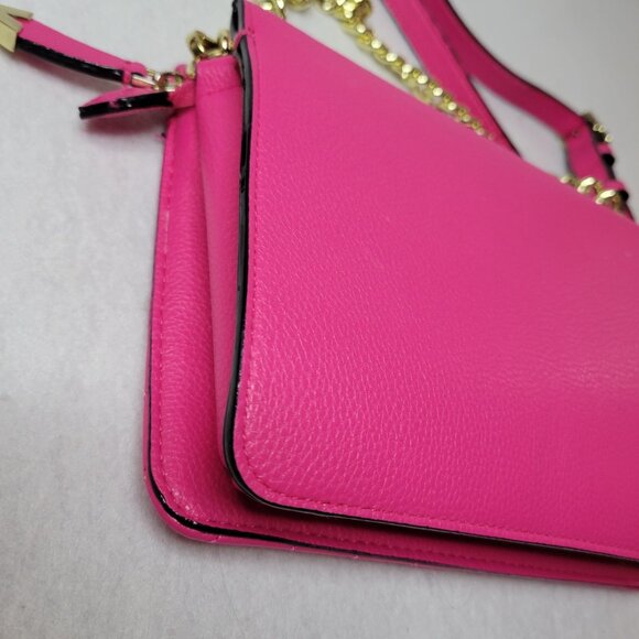 Victorias Secret Quilted Crossbody Pink Leather Chain Strap - Picture 10 of 16